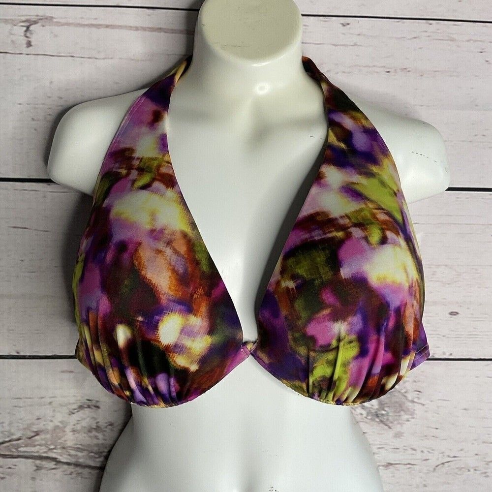 Victoria's Secret Womens Purple Bombshell Push Up Padded Bikini Top Bra 38DD